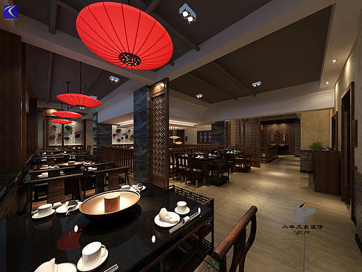 北京中式餐厅装修效果图