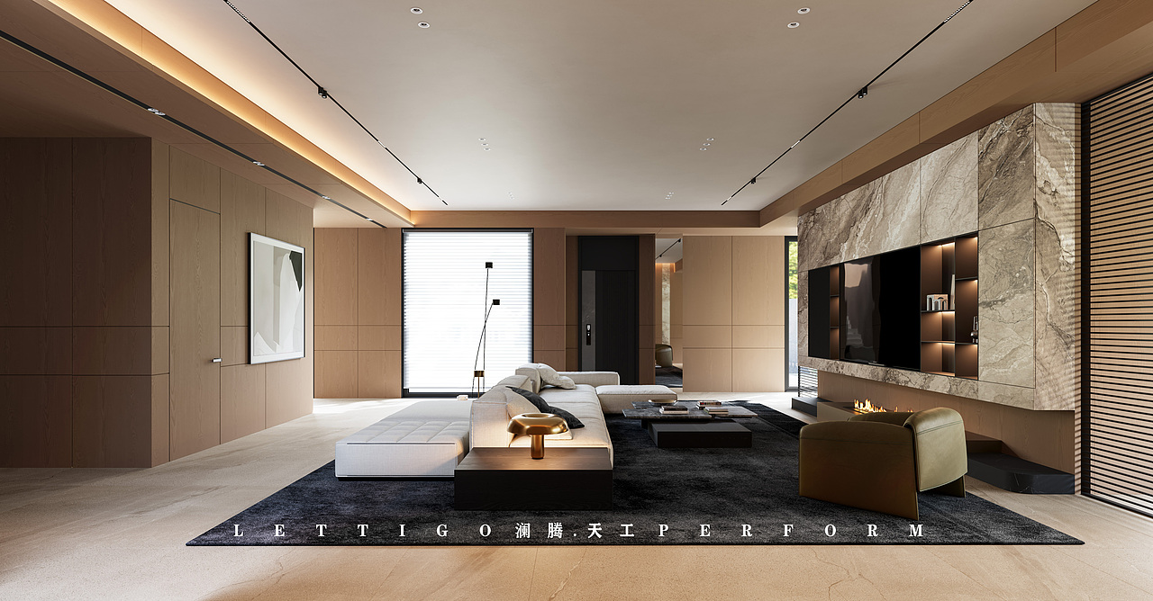 豪华超大别墅轻奢风格（图ZMzgxNjQ4ODQ0） - 家装设计 - 站酷设计师澜腾天工表现李工原创素材 - 站酷ZCOOL