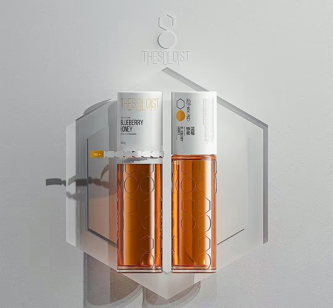 蓝莓蜂蜜LOGO、包装设计（图ZMzA4MDQ2MDM2） - 包装 - 站酷设计师创意设计工作室原创素材 - 站酷ZCOOL