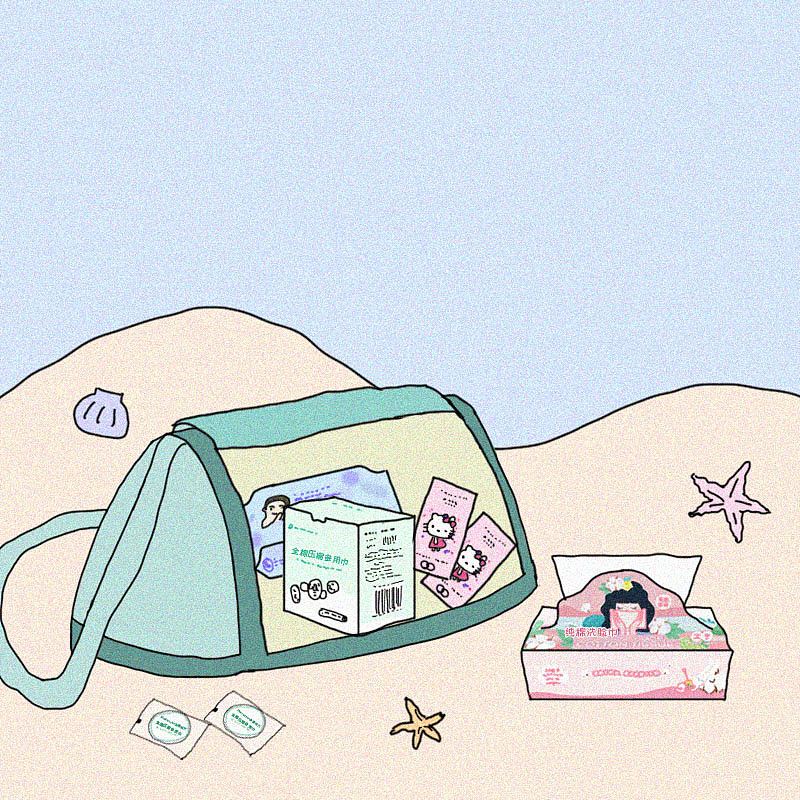 全棉时代国庆节配图（图ZMTg0NzQ5MzI4） - 商业插画 - 站酷设计师oateels原创素材 - 站酷ZCOOL