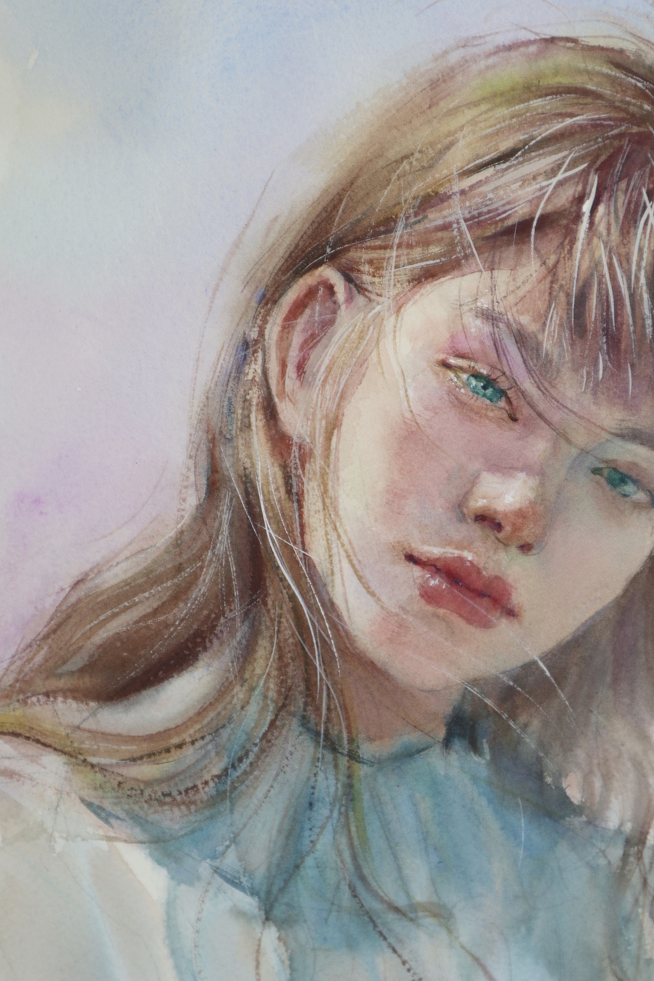 水彩人物|纯艺术|绘画|ruby_鹿大人 - 原创作品 - 站酷 (zcool)