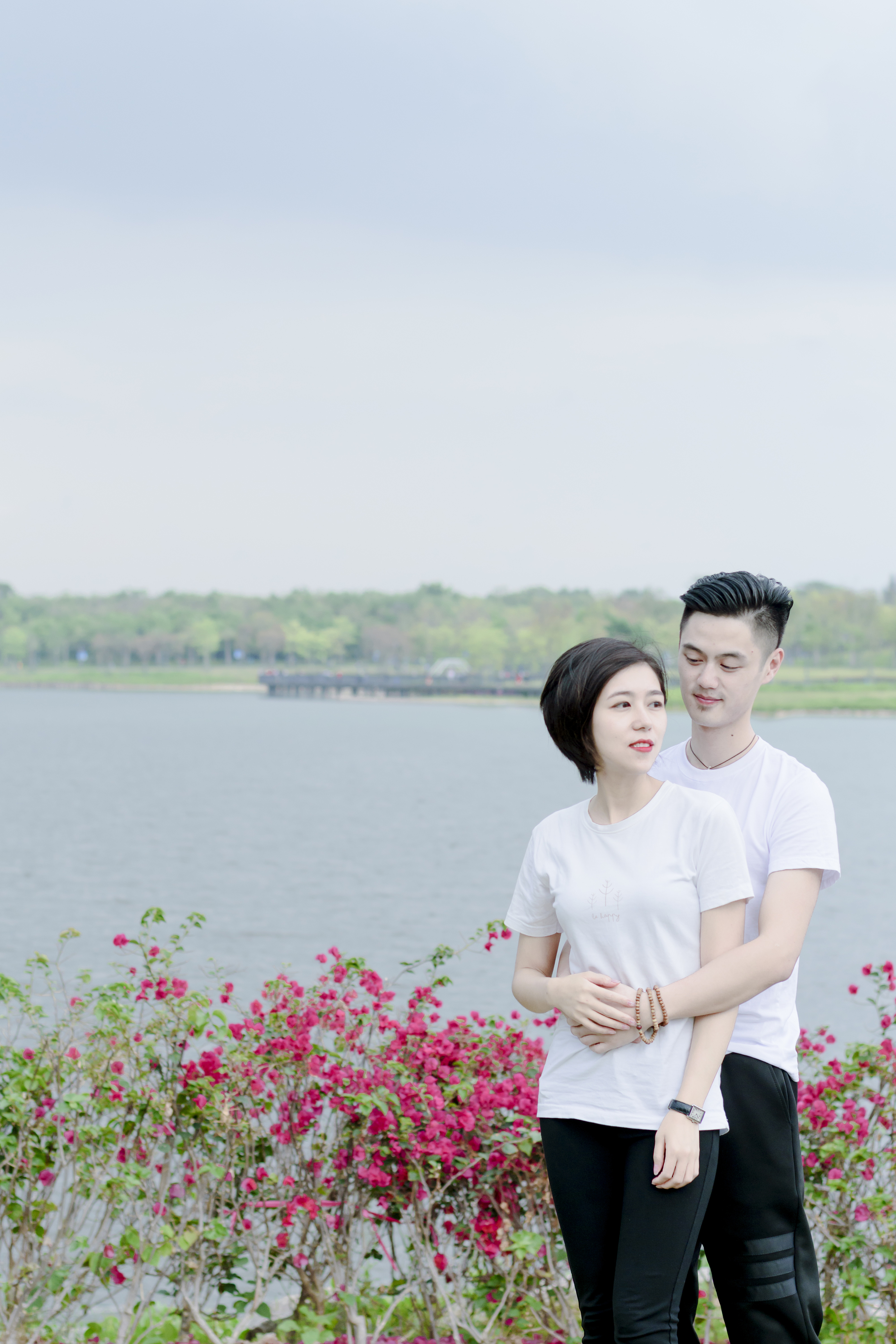 深圳人才公园的酷帅小清新情侣照