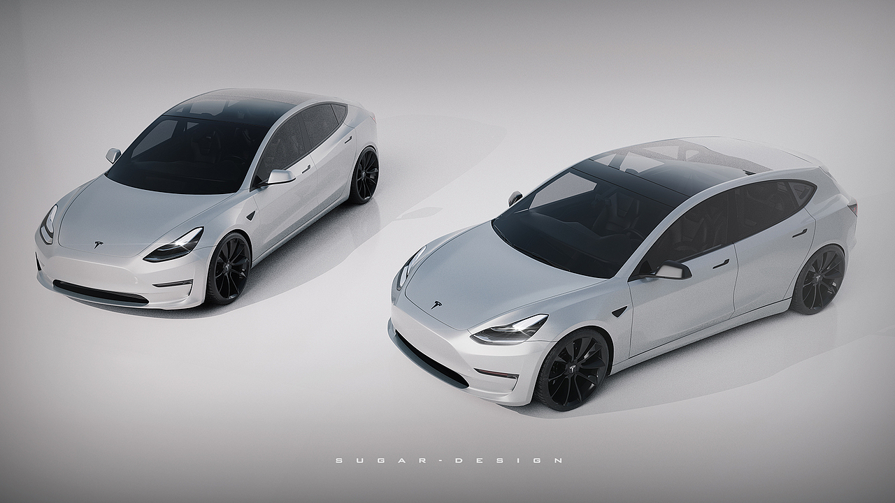 特斯拉最便宜的两厢车即将驾到！（图ZMjY2Mzk3OTEy） - 交通工具 - 站酷设计师sugarchow原创素材 - 站酷ZCOOL