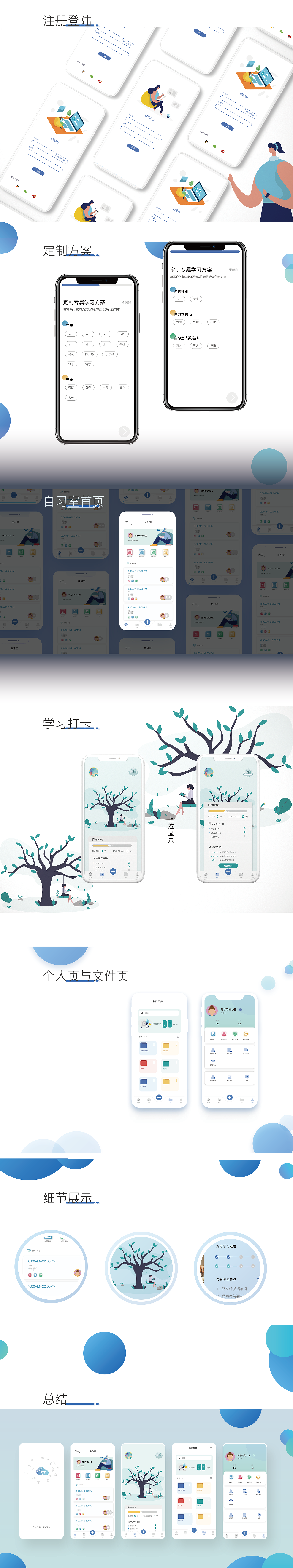 云你自习室app设计。小组完成app设计一整个流程（图ZMzAxNjE5Nzky） - APP界面 - 站酷设计师oneseven一赫七原创素材 - 站酷ZCOOL