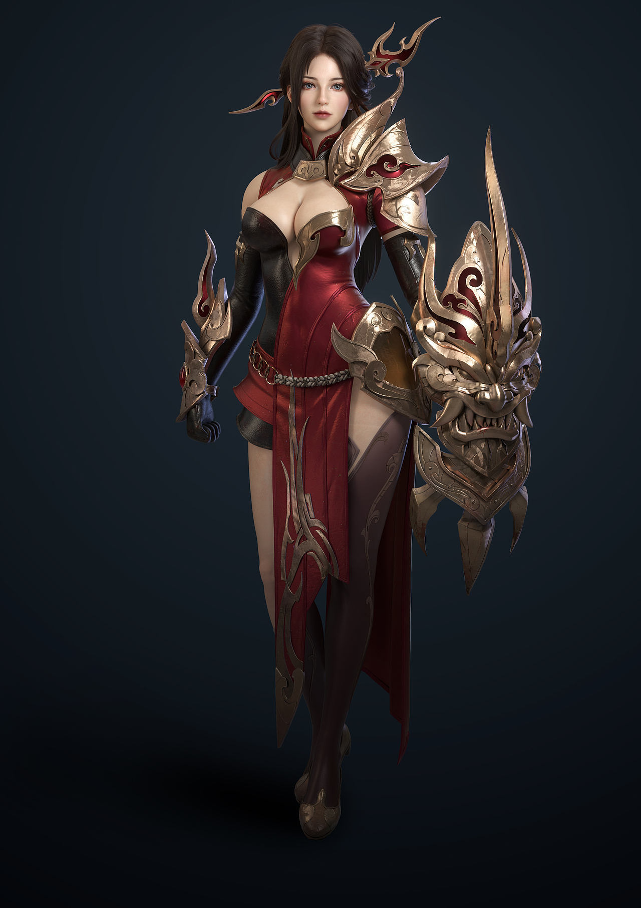 【3D建模】还原韩系原画铁拳少女（图ZMzIwMTc5ODUy） - 人物/生物 - 站酷设计师依古奈斯eugin原创素材 - 站酷ZCOOL