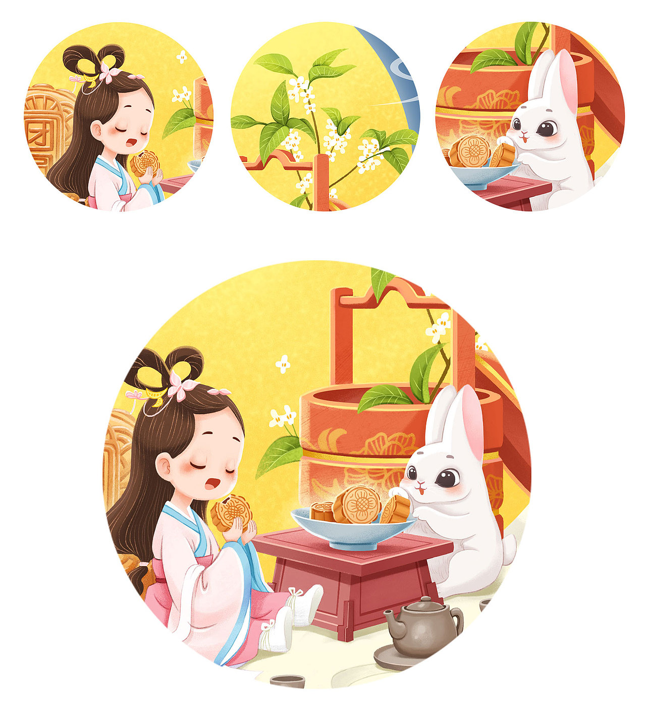 2021年度作品总结（图ZMjgzNDUxMzQw） - 商业插画 - 站酷设计师Hu小美原创素材 - 站酷ZCOOL