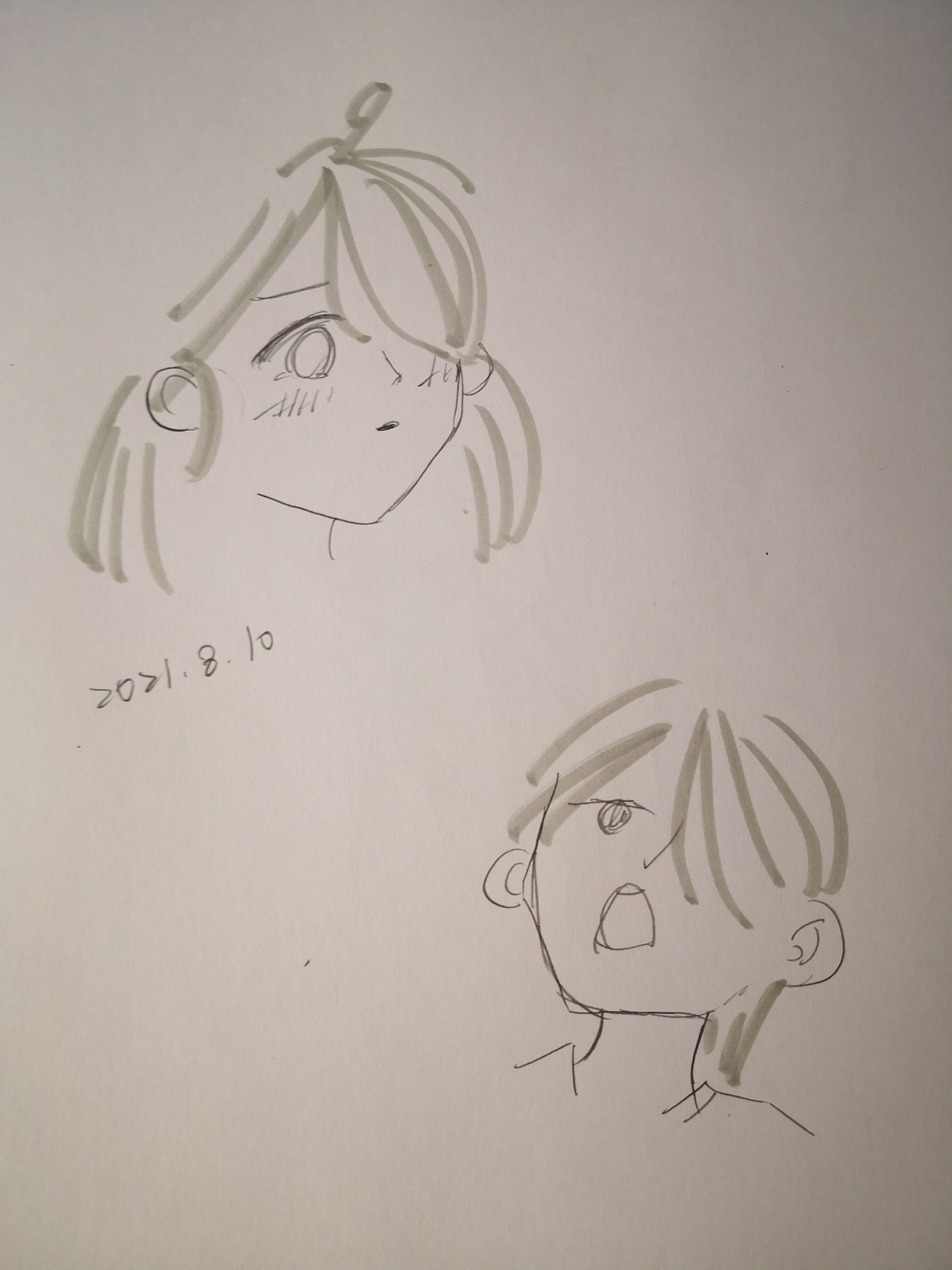 随意画的线稿