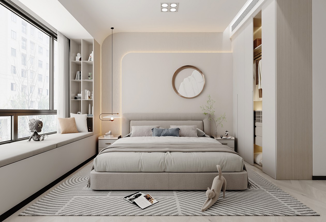 现代卧室效果图设计