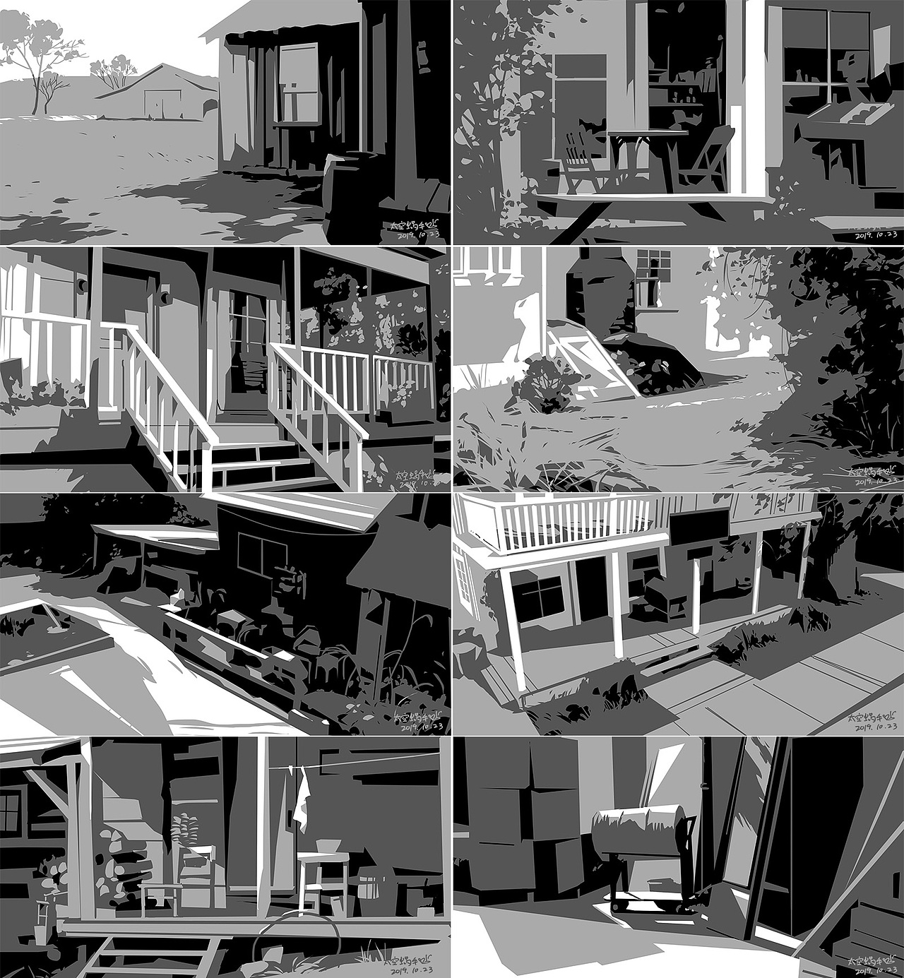 无色练习（图ZMTgxNzk4NTA0） - 创作习作 - 站酷设计师太空蜗牛爱画画原创素材 - 站酷ZCOOL