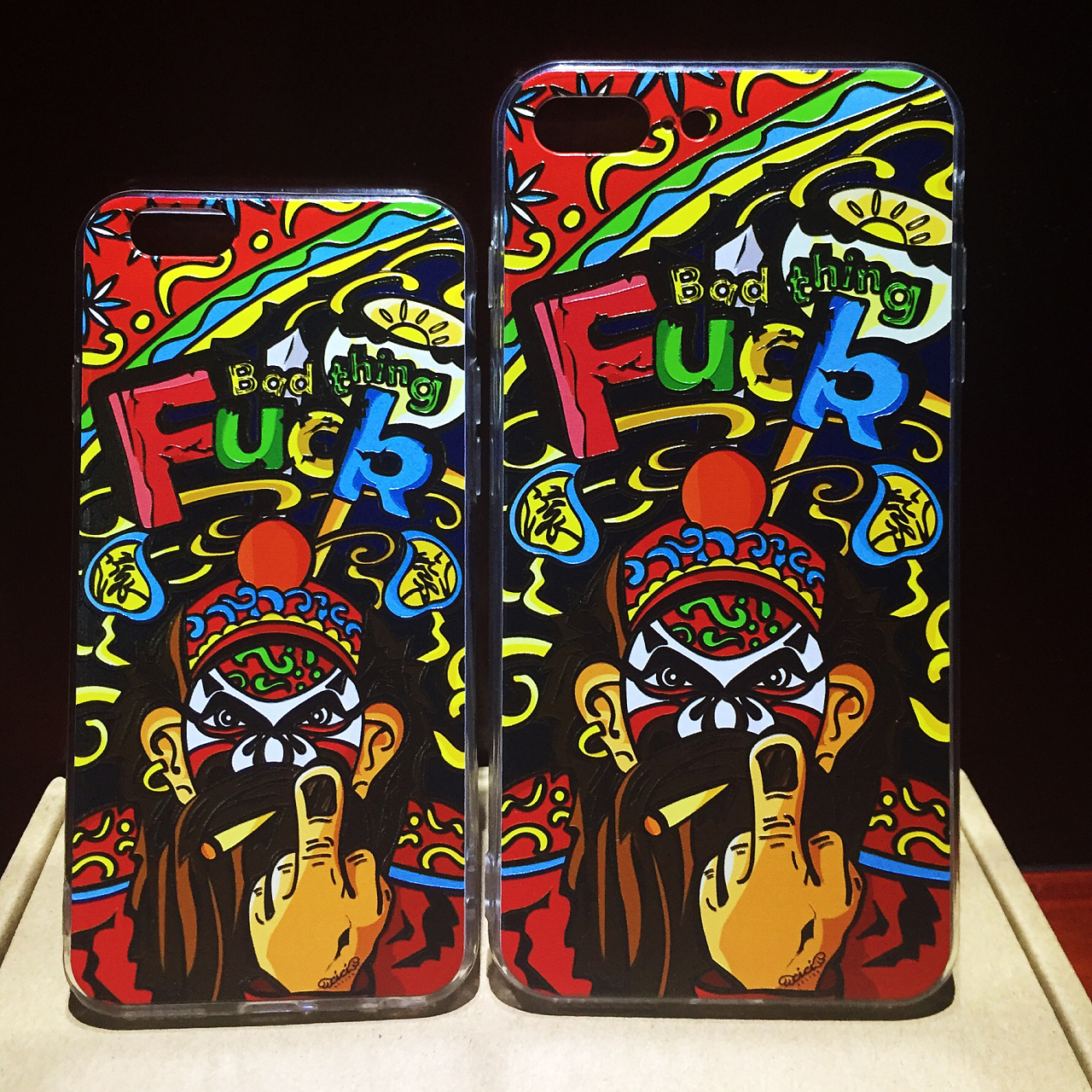 【fuck bad thing】嘻哈京剧主题元素手机壳