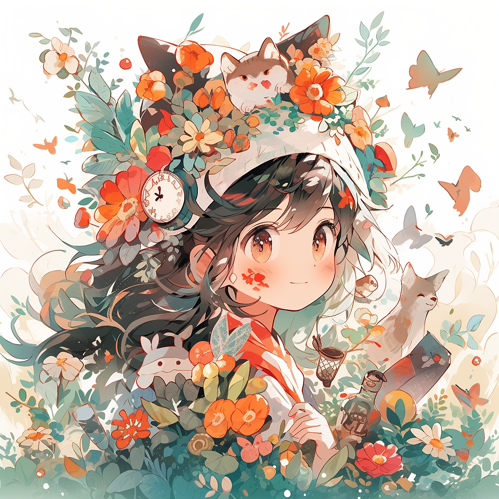 一组水彩女生头像（图ZMzc4MzQ2NzA0） - AI作品 - 站酷设计师Kimberlyy原创素材 - 站酷ZCOOL