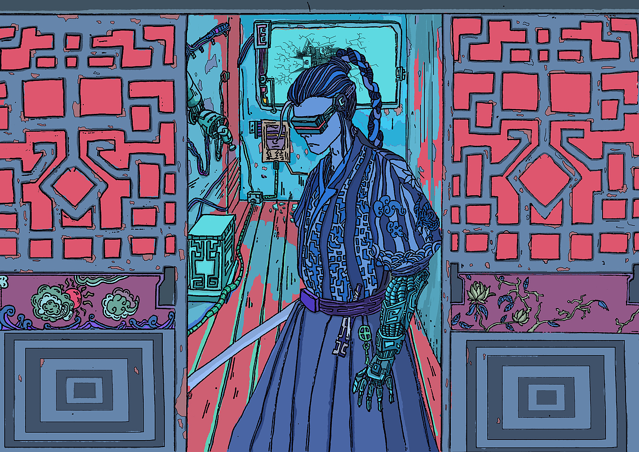 朋克唐朝（图ZMjA4NzI0NTQ0） - 创作习作 - 站酷设计师叫我二十四原创素材 - 站酷ZCOOL