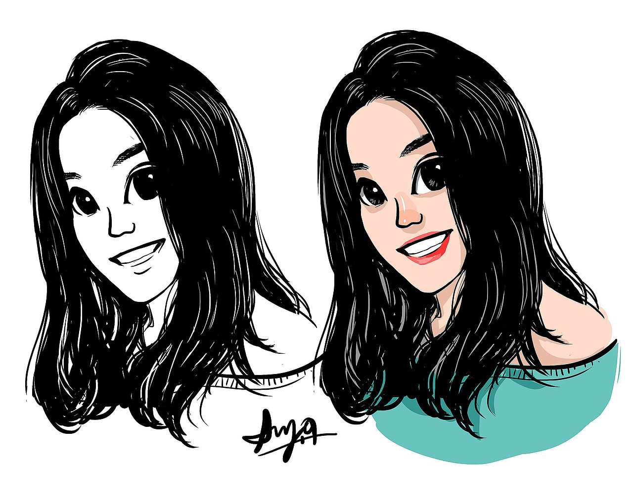 2018年7月头像绘 by Amy.a