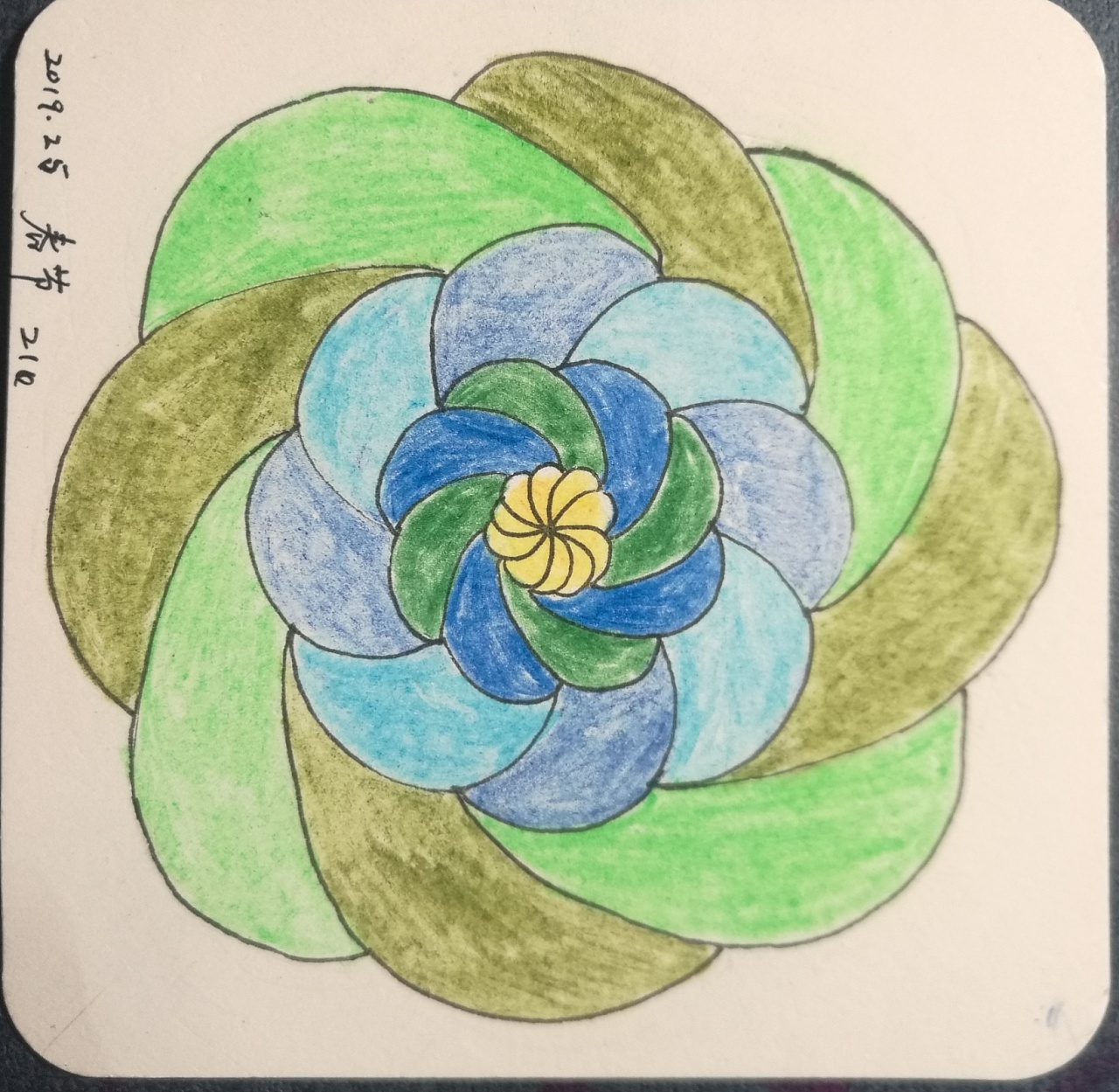 涂鸦禅绕画(99)|平面|图案|空谷幽l - 临摹作品 - 站酷 (zcool)