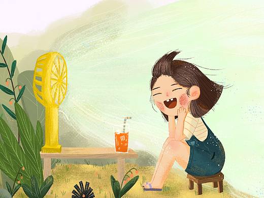 夏日的風(fēng)（個(gè)人主頁-ZNDc2NzQxMjg=） - 藝術(shù)插畫 - 站酷設(shè)計(jì)師果言原創(chuàng)素材 - 站酷ZCOOL