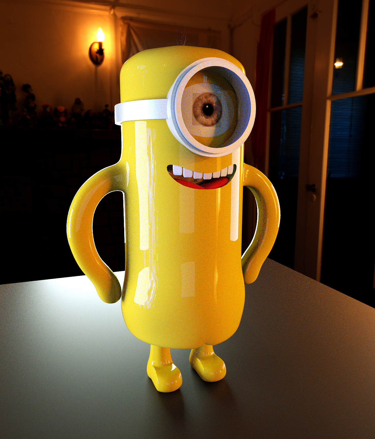 c4d学习状况汇报----小黄人