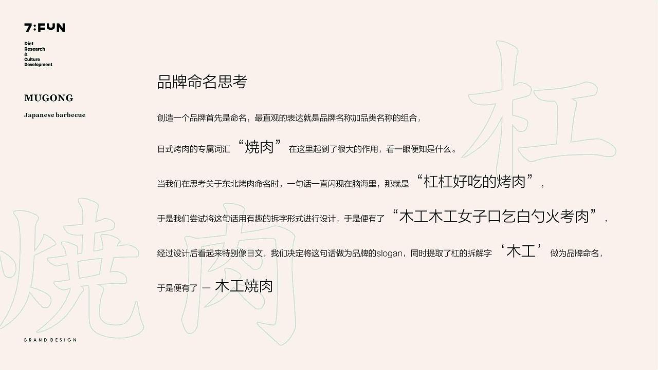 7FUN | 木工焼肉 | 日式烤肉来自東北（图ZMjYyOTUzNzY4） - 品牌 - 站酷设计师7FUN饮食研究所原创素材 - 站酷ZCOOL