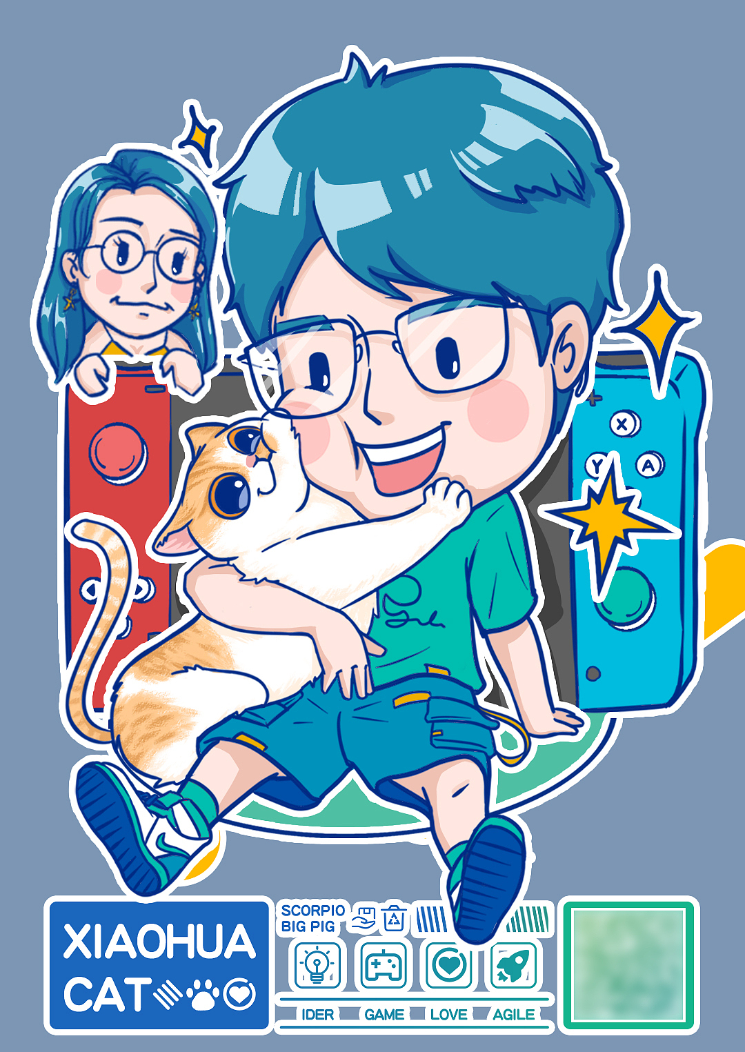 小艺（图ZMzA3MzIwMTA4） - 艺术插画 - 站酷设计师Muta扣肉原创素材 - 站酷ZCOOL