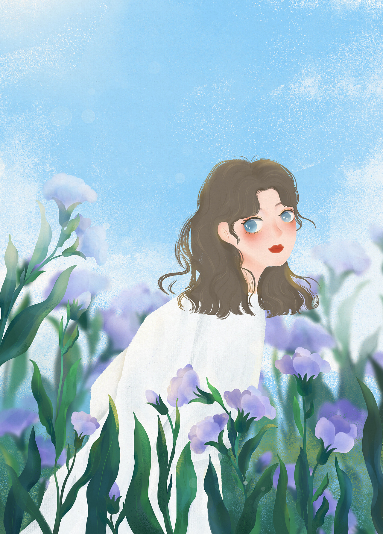 春天啦，当然要采花了（图ZMjk4NTk0NzAw） - 创作习作 - 站酷设计师木西同学原创素材 - 站酷ZCOOL