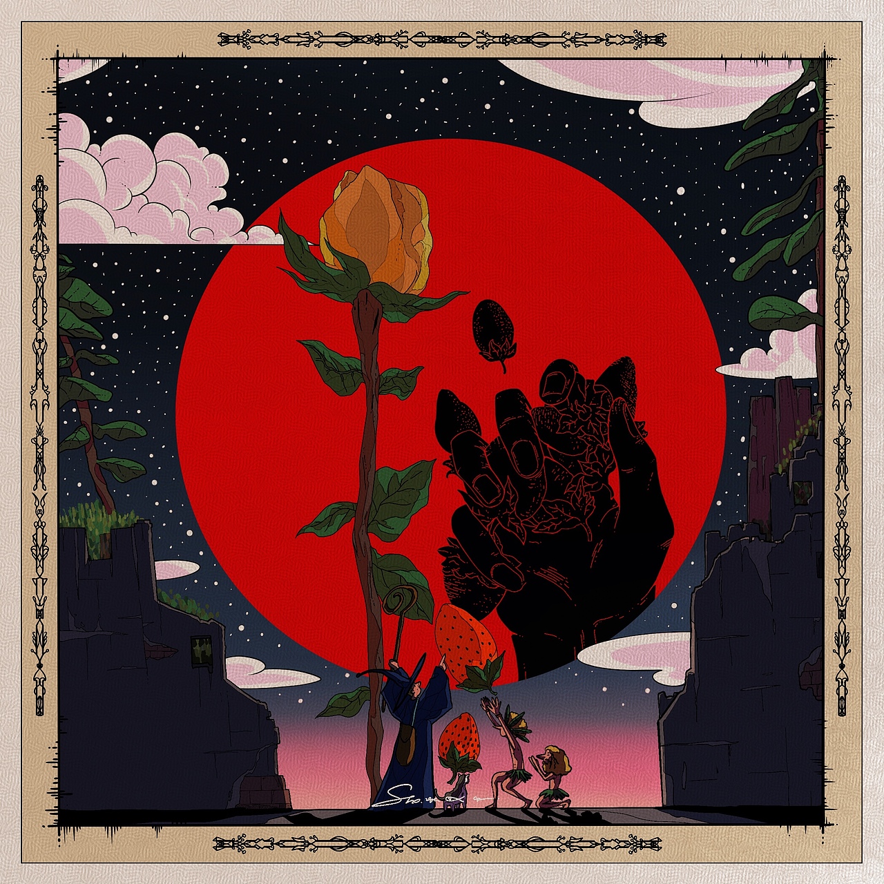 把现实融进幻想的脑子:《幻想国》系列插画