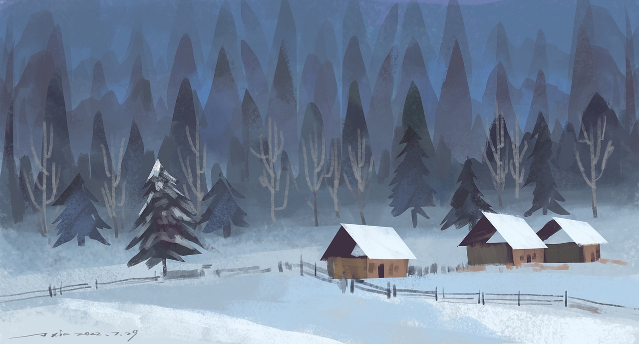 日涂打卡练习(6月7月合集)