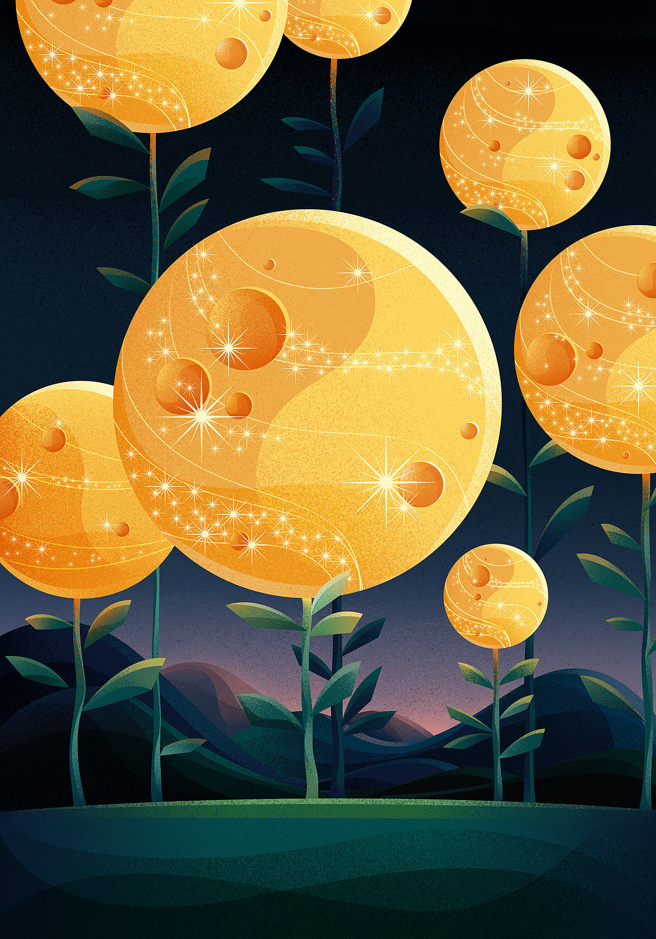 《毛赵有画说》扁平噪点商业插画