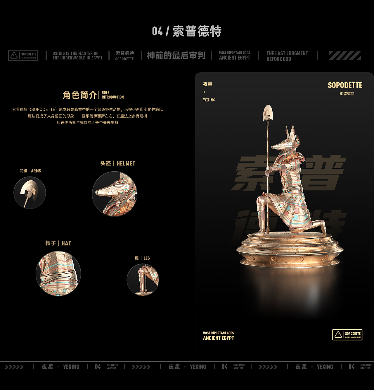 奥西里斯神前的最后审判-模型篇