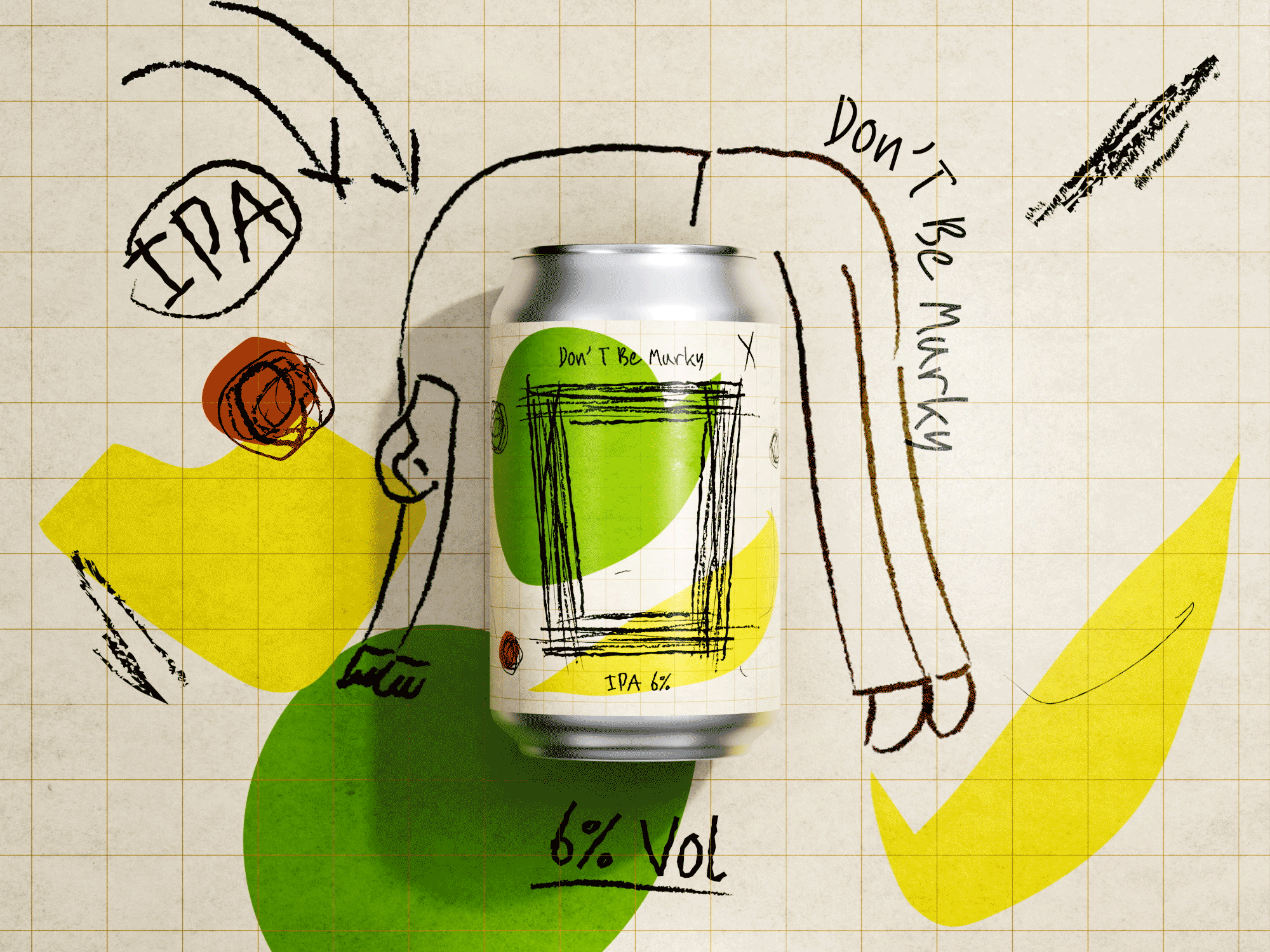 HOPSCRAFT 耍浑 浑浊IPA 精酿啤酒包装（图ZMzUyNzQxODY4） - 包装 - 站酷设计师pigeonstudio原创素材 - 站酷ZCOOL