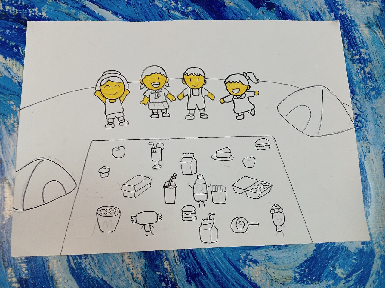 星光校园上色过程