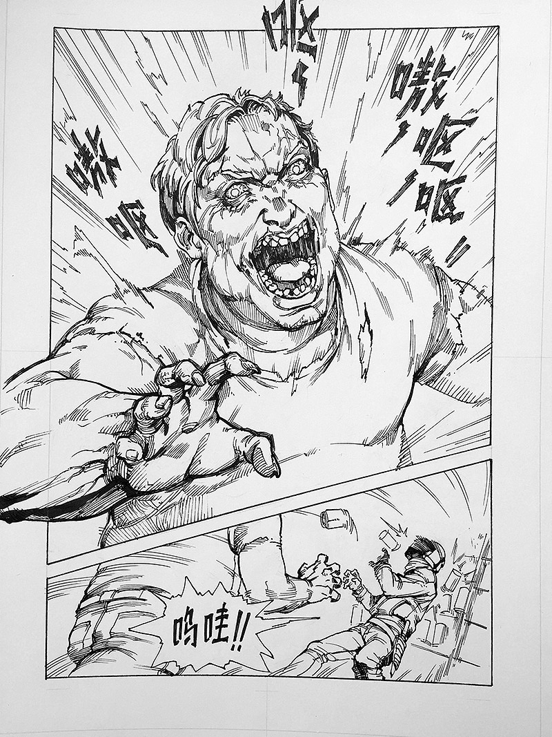 漫画手稿（使用漫画传统绘制工具）（图ZMTAwMTkzOTA0） - 短篇/格漫 - 站酷设计师夹心山楂原创素材 - 站酷ZCOOL