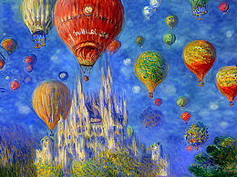 #AI創(chuàng)作實驗室#城堡 氣球 花園