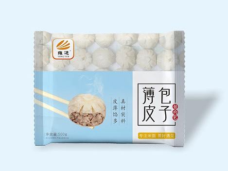 速冻食品包装设计案例——雍运“薄皮包子”