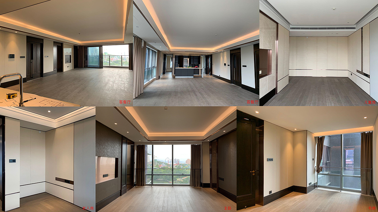 老鹰空间设计 ▏港式轻奢风，320平大平层室内设计（图ZMjE3NTg0OTk2） - 家装设计 - 站酷设计师老鹰空间设计原创素材 - 站酷ZCOOL