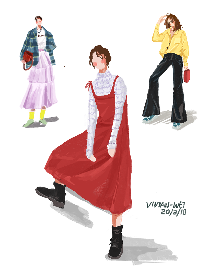 【日常速涂】（图ZMTk2NjE4NDQw） - 艺术插画 - 站酷设计师Vivian允原创素材 - 站酷ZCOOL