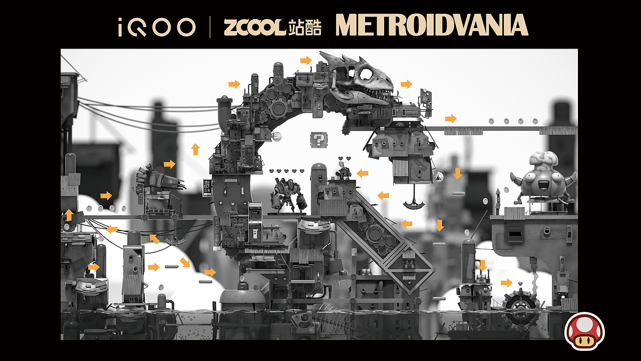 iQOO-Metroidvania（图ZMjUxMjI4MDYw） - 海报 - 站酷设计师熊一三原创素材 - 站酷ZCOOL
