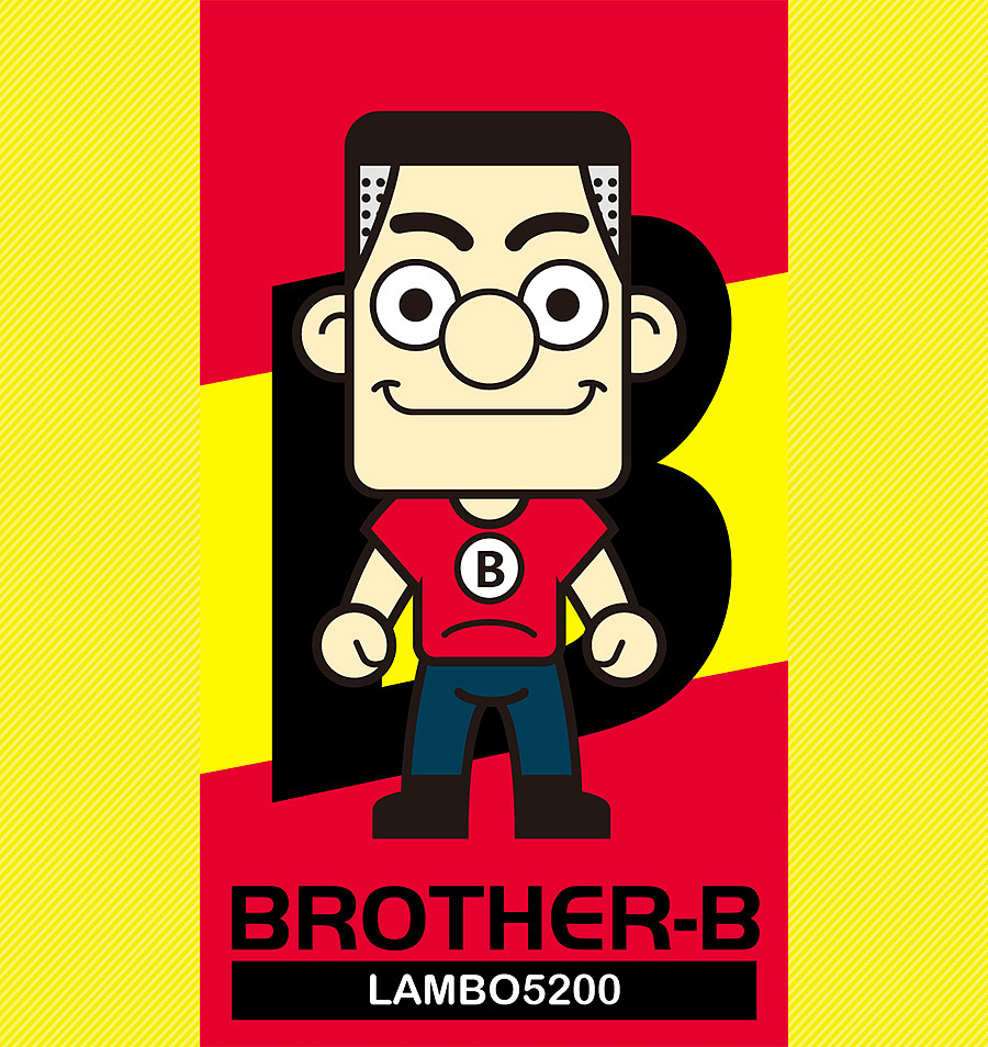 矢量插画吉祥物公仔练习-brother-b(b哥)