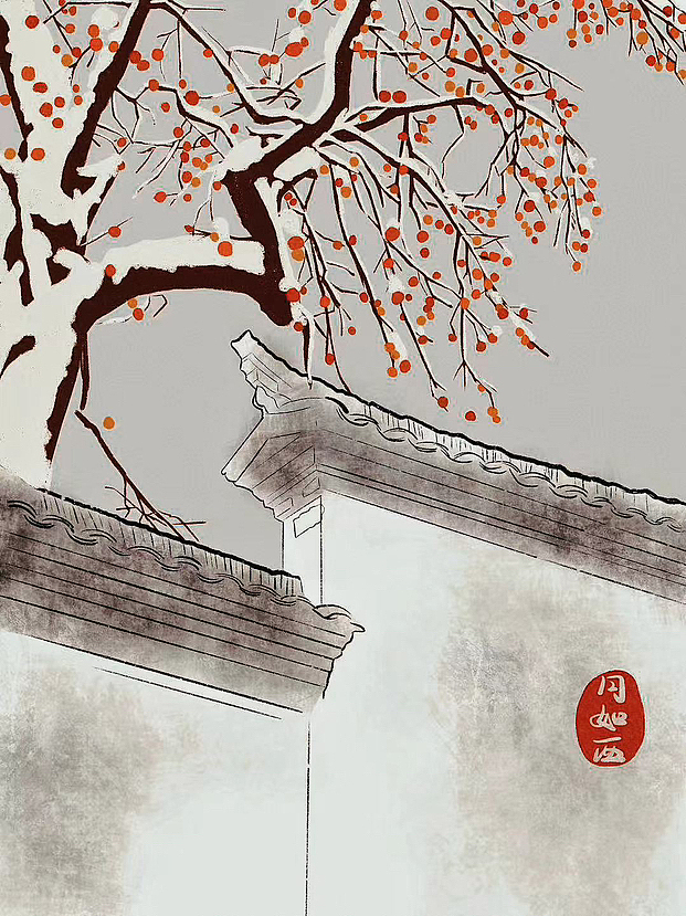 江南小镇（图ZMzQyNzQyMzA4） - 商业插画 - 站酷设计师月如西原创素材 - 站酷ZCOOL