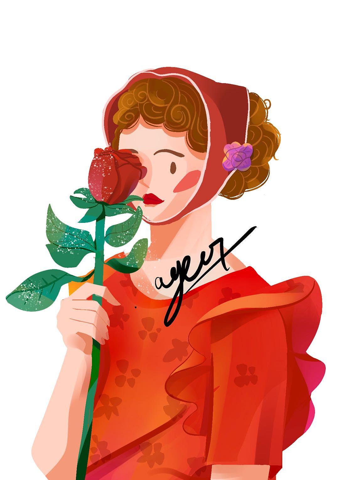 2021—人物插画总结（图ZMjgzMDcxNzQ4） - 商业插画 - 站酷设计师啊盖桑原创素材 - 站酷ZCOOL