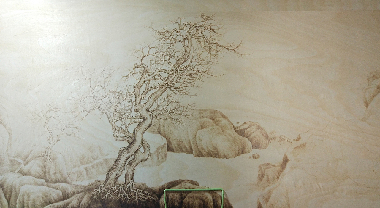 江杰路老师木板烫画作品欣赏