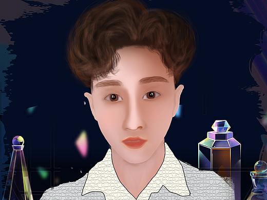 用自己手绘头像喽（个人主页-ZNDY4ODUxODQ=） - 艺术插画 - 站酷设计师肉肉同学ing原创素材 - 站酷ZCOOL