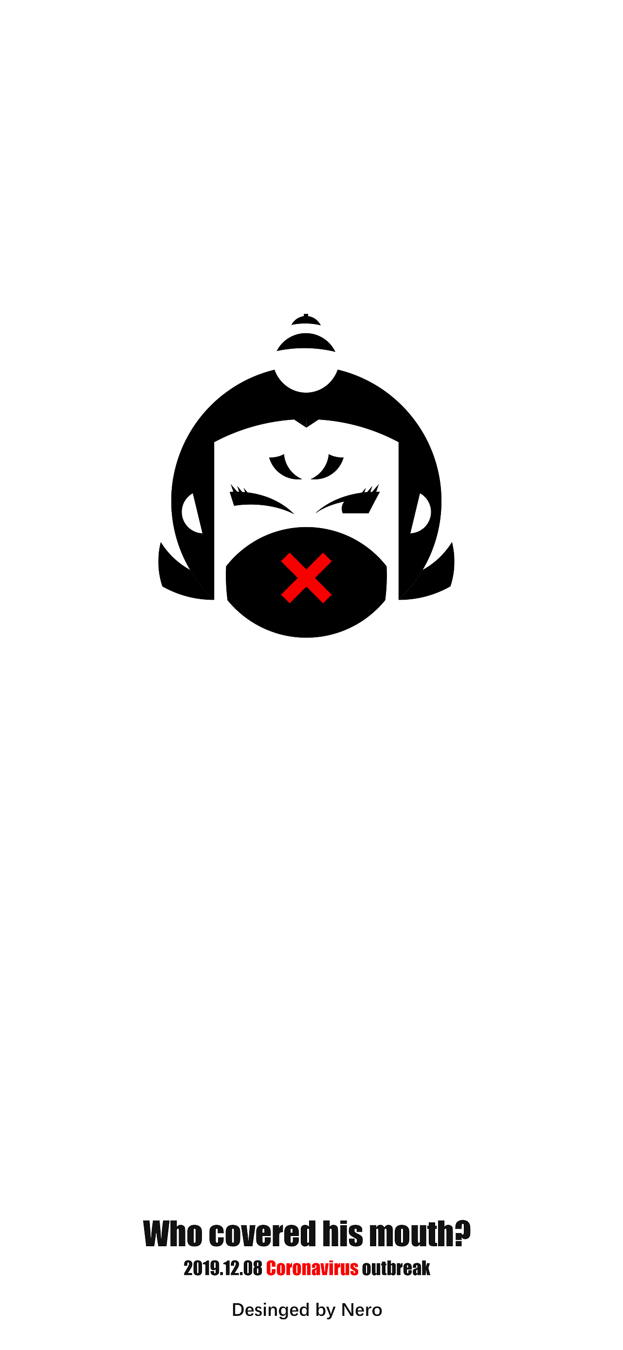 who covered his mouth?