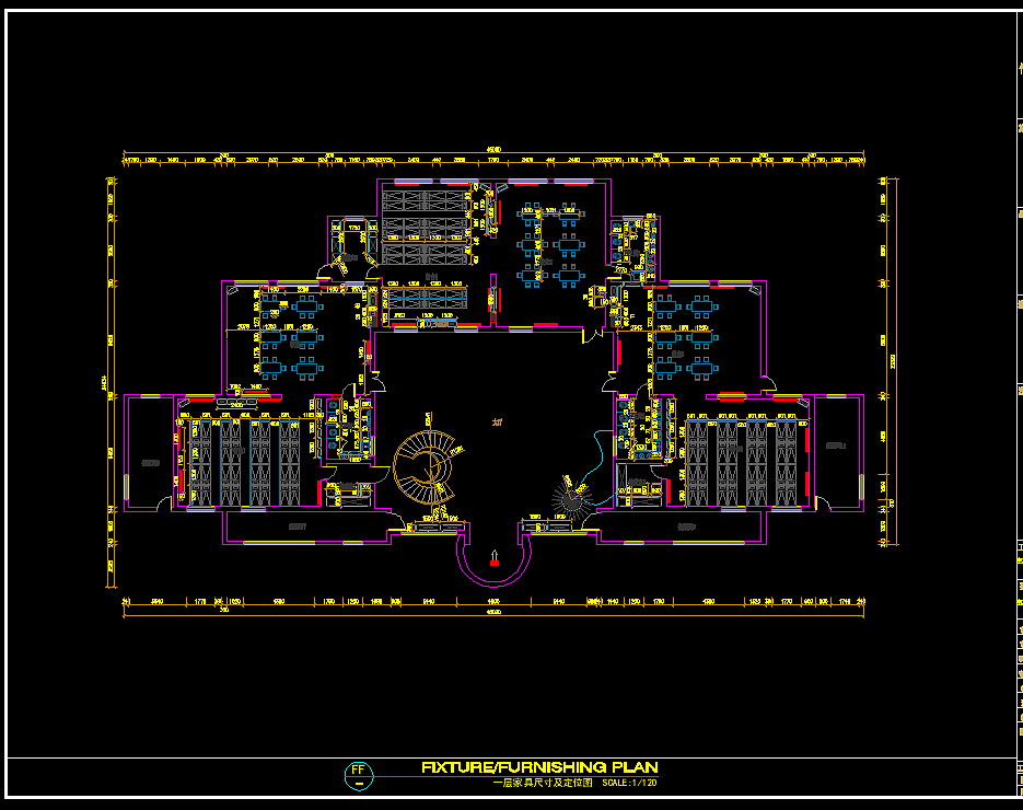 幼儿园/施工图一层平面案例截图