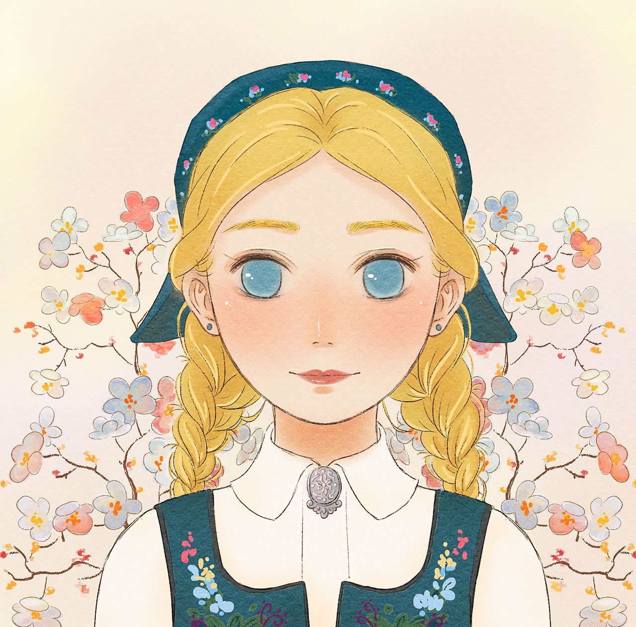 北欧少女（图ZMjk1OTg2OTQ4） - 创作习作 - 站酷设计师蕨江原创素材 - 站酷ZCOOL
