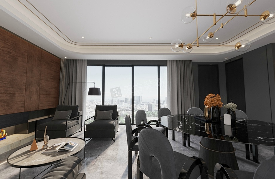 极简艺术 随心所欲|金科御临河别墅设计效果图