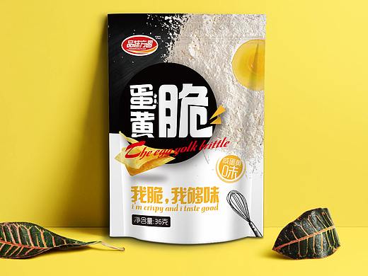 薯片 休闲食品 蛋黄脆 包装设计