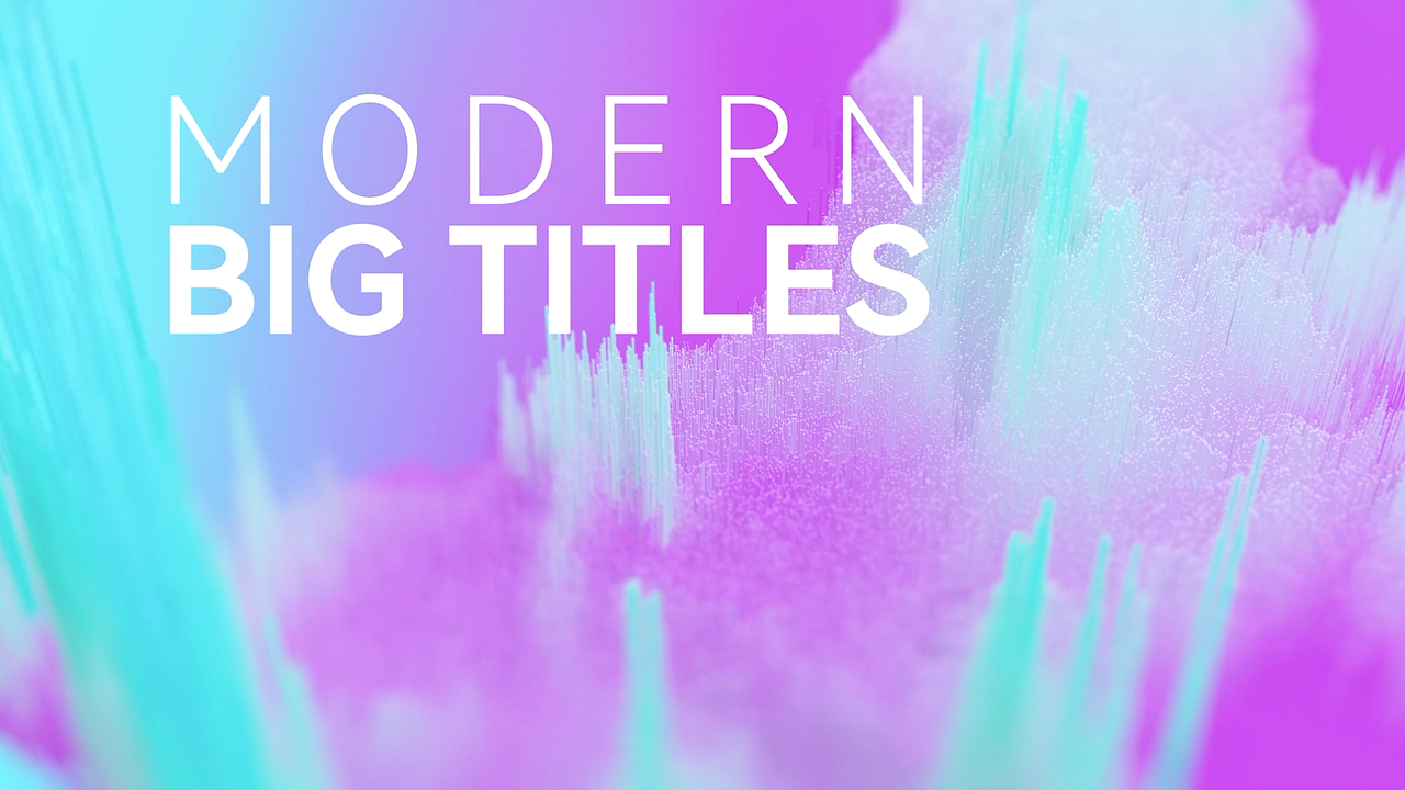 Modern Big Titles（图ZMjkzNDM5ODM2） - Motion Graphic - 站酷设计师Leezhxg原创素材 - 站酷ZCOOL