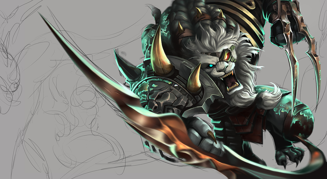 游戏插画狮子狗（图ZNTc2OTYyNjQ=） - 创作习作 - 站酷设计师黄花和尚原创素材 - 站酷ZCOOL