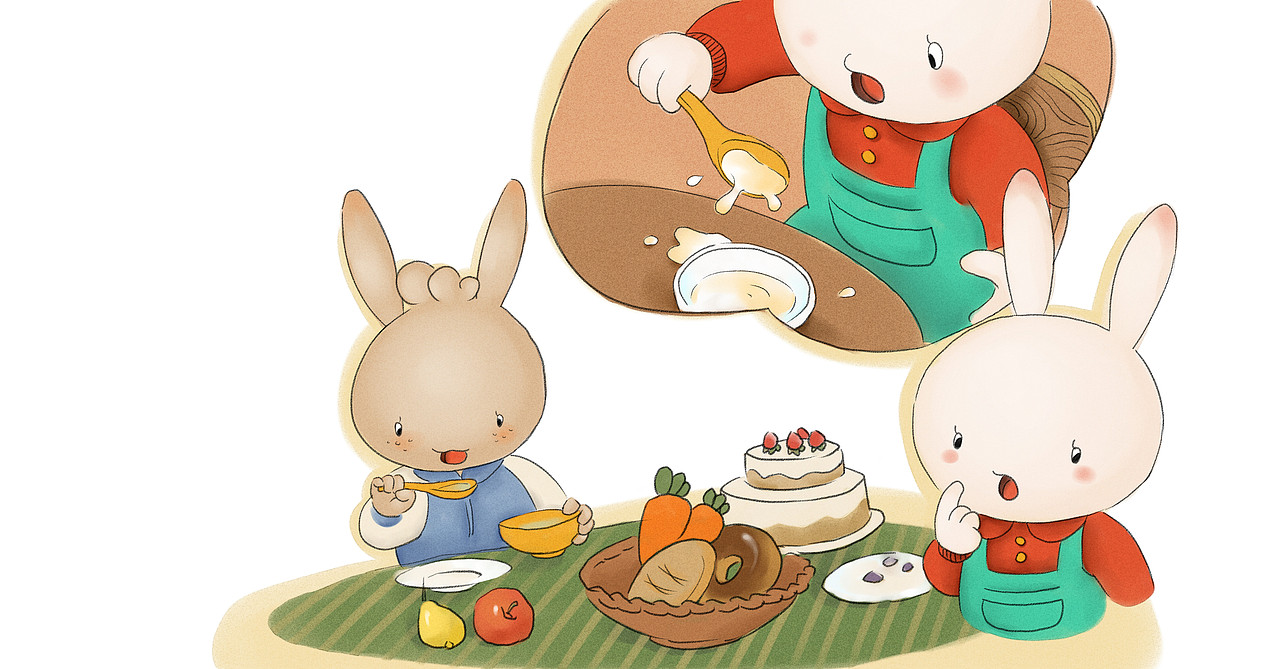 哈哈兔系列绘本（上）（图ZMjAwNDYzMTc2） - 儿童插画 - 站酷设计师TYs_Yang原创素材 - 站酷ZCOOL