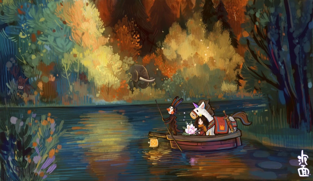 元素装饰风格插画