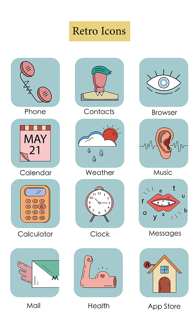 趣味图标设计（图ZMjE4NzcyMDgw） - 图标 - 站酷设计师LivYip原创素材 - 站酷ZCOOL